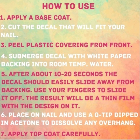 BUNDLE FOR $2✨💅 Nail Decals - Picture 3 of 3